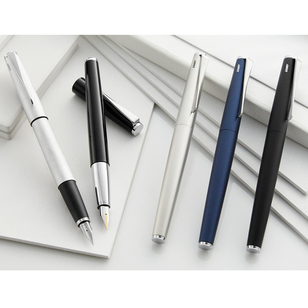 Lamy Studio Fountain Pen Black — flat lay