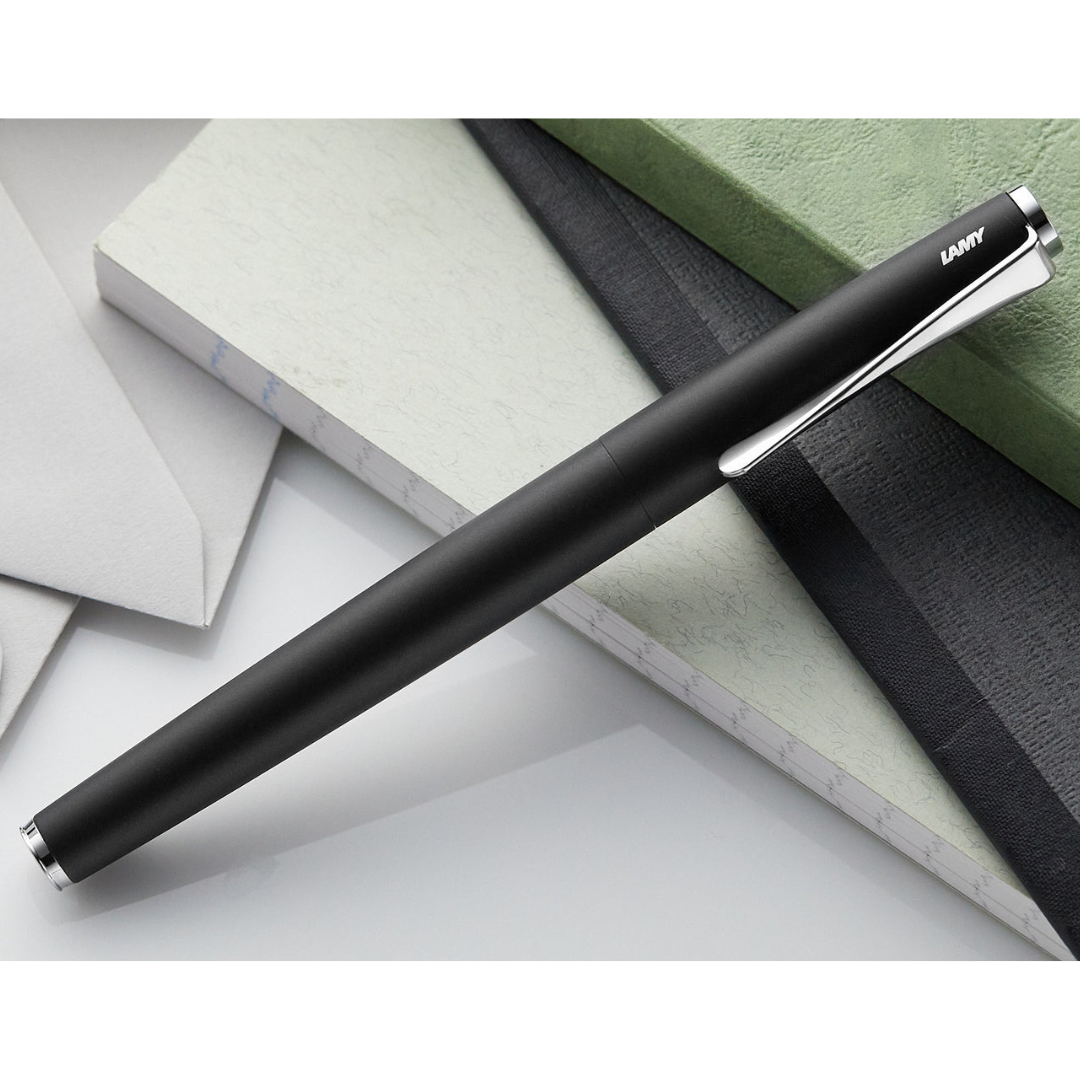 Lamy Studio Fountain Pen Black — flat lay