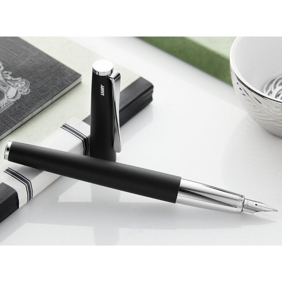 Lamy Studio Fountain Pen Black — flat lay
