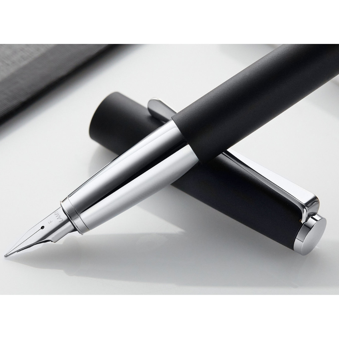 Lamy Studio Fountain Pen Black — flat lay