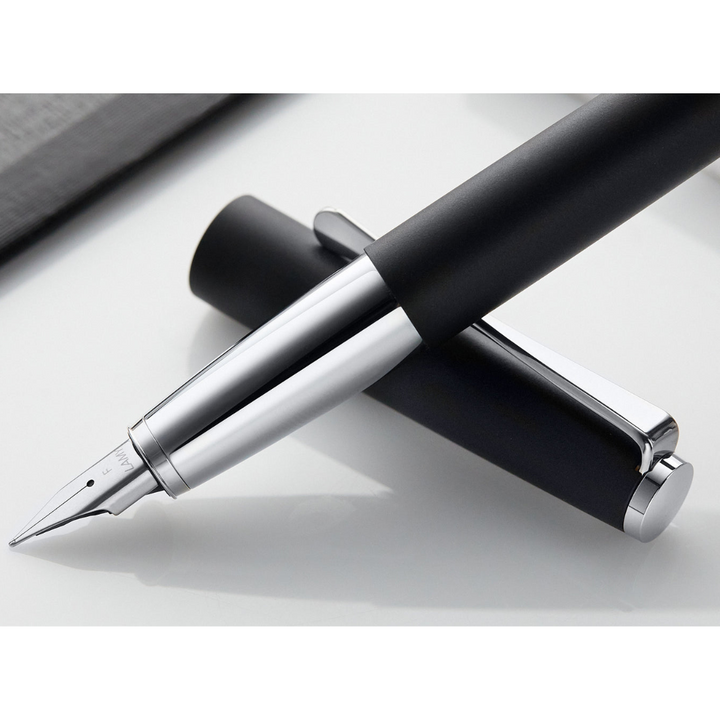 Lamy Studio Fountain Pen Black — flat lay
