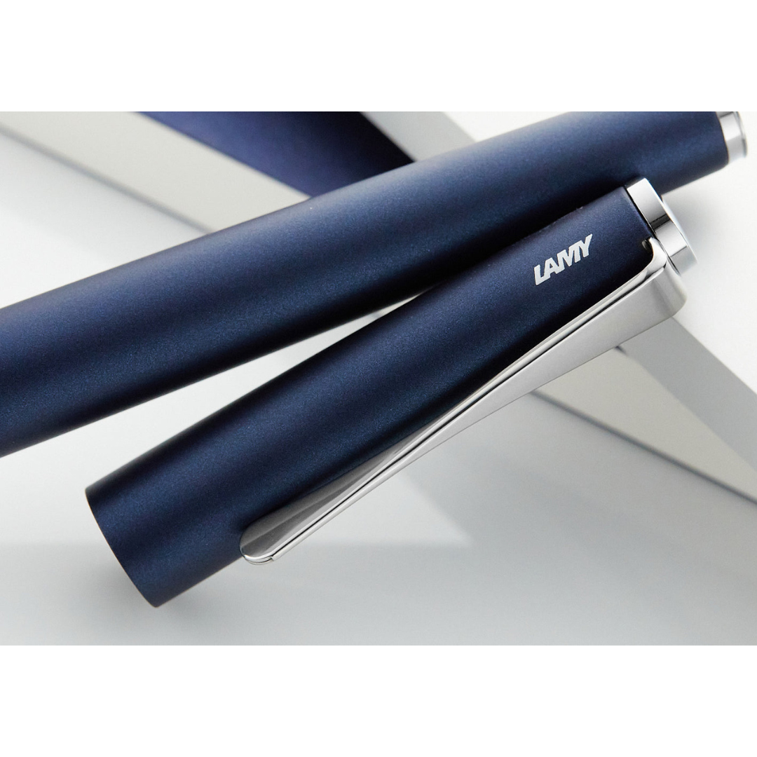 Lamy Studio Fountain Pen Imperial Blue — flat lay