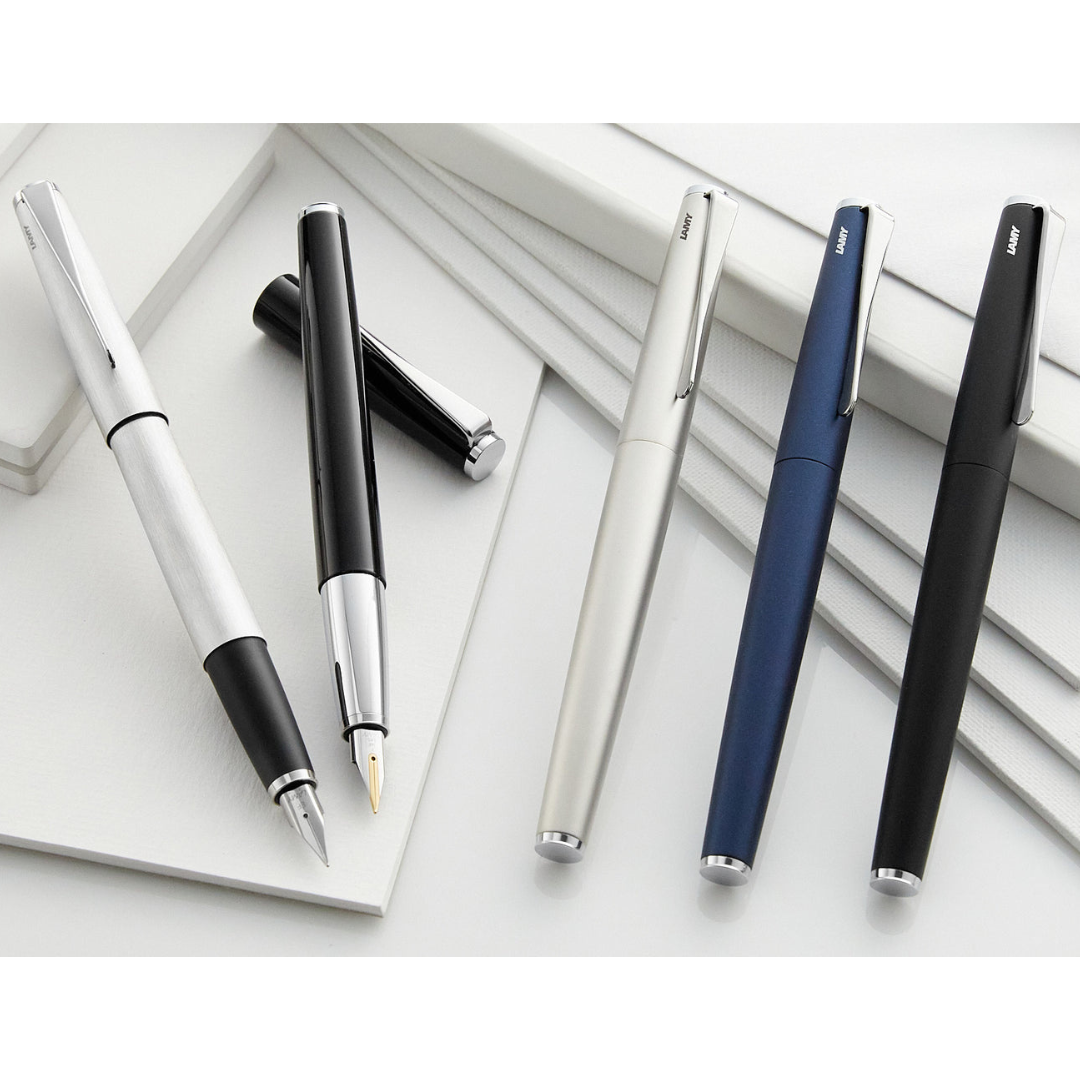 Lamy Studio Fountain Pen Imperial Blue — flat lay