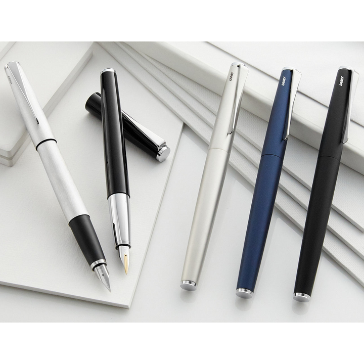 Lamy Studio Fountain Pen Imperial Blue — flat lay