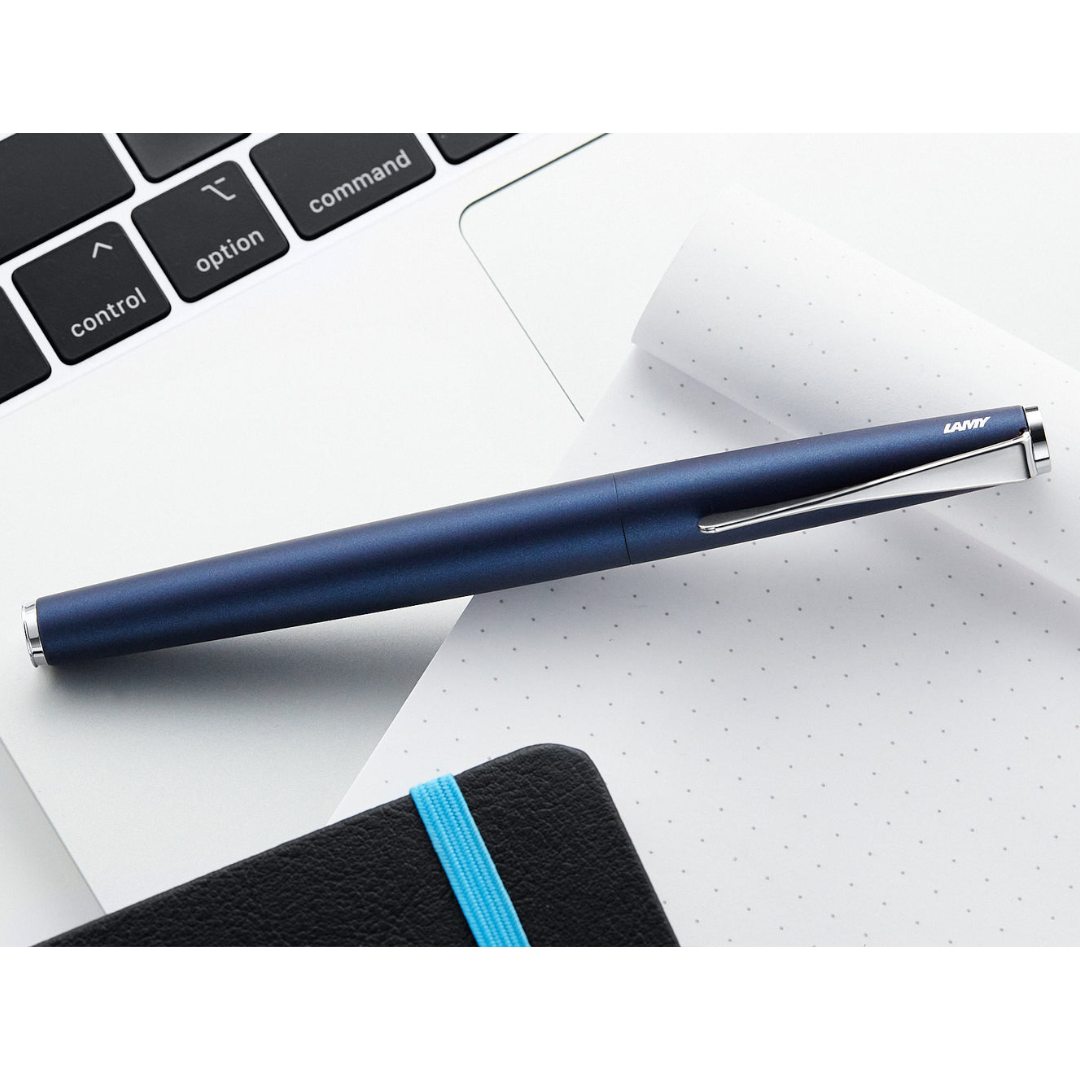 Lamy Studio Fountain Pen Imperial Blue — flat lay