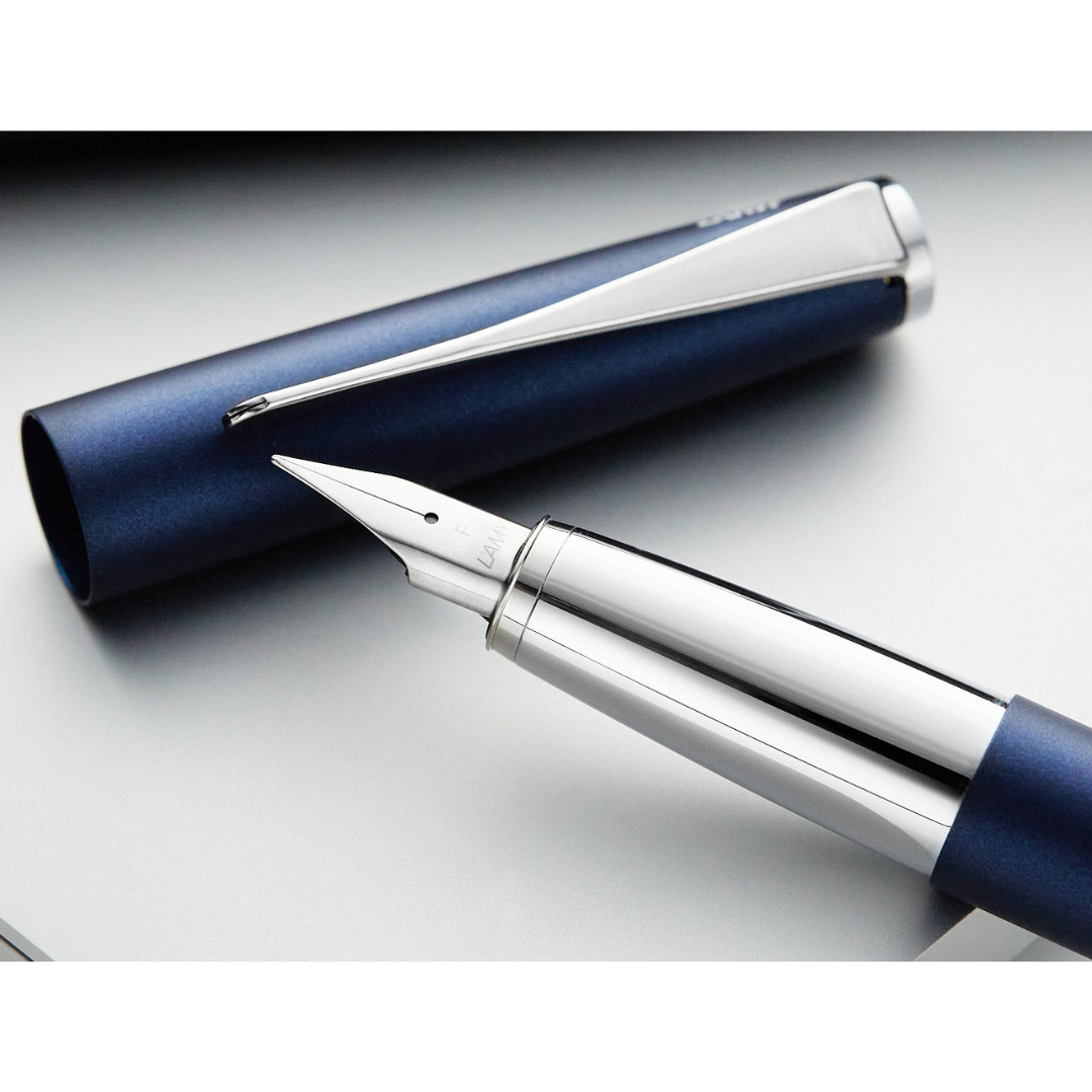 Lamy Studio Fountain Pen Imperial Blue — flat lay