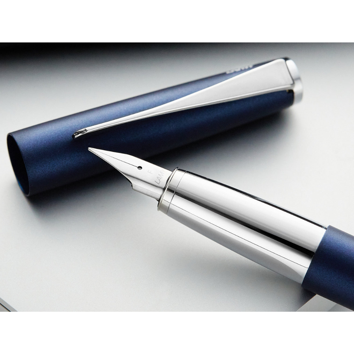 Lamy Studio Fountain Pen Imperial Blue — flat lay