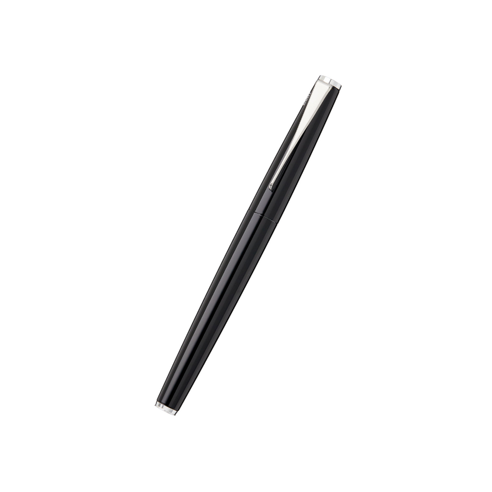 Lamy Studio Fountain Pen Piano Black — uncapped with cap posted