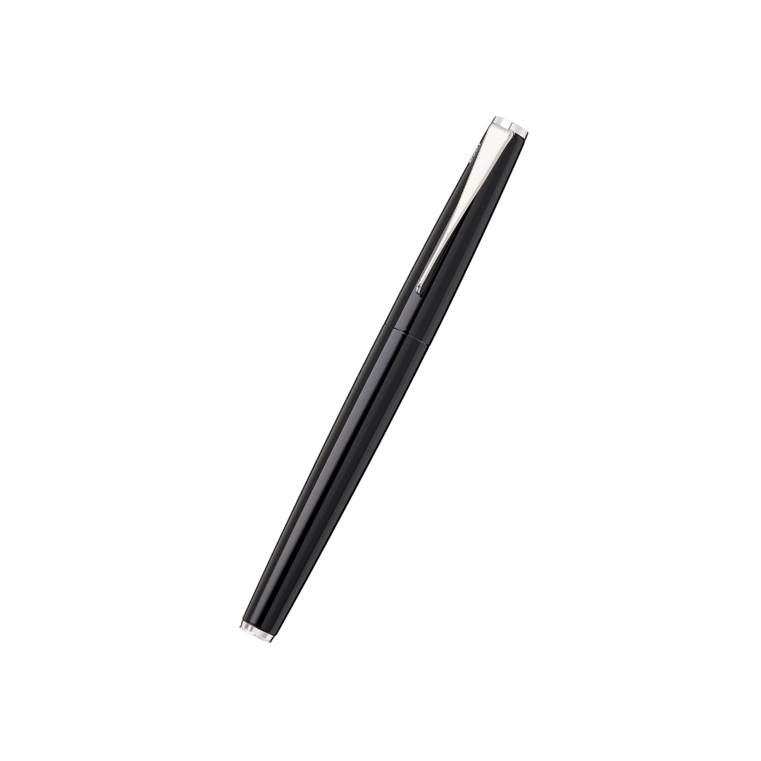 Lamy Studio Fountain Pen Piano Black — uncapped with cap posted