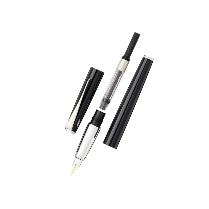 Lamy Studio Fountain Pen Piano Black — nib close-up