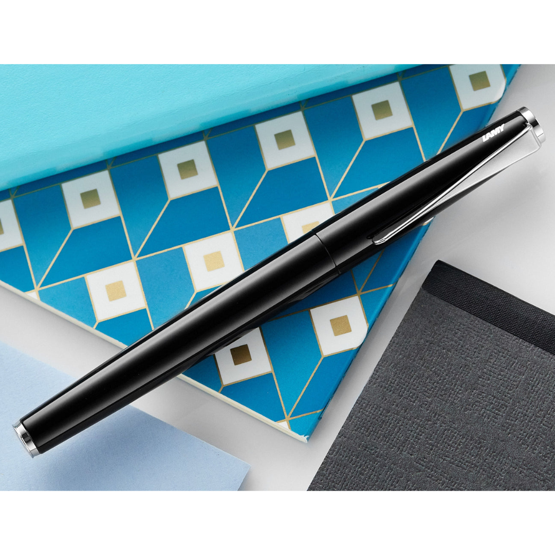 Lamy Studio Fountain Pen Piano Black — flat lay