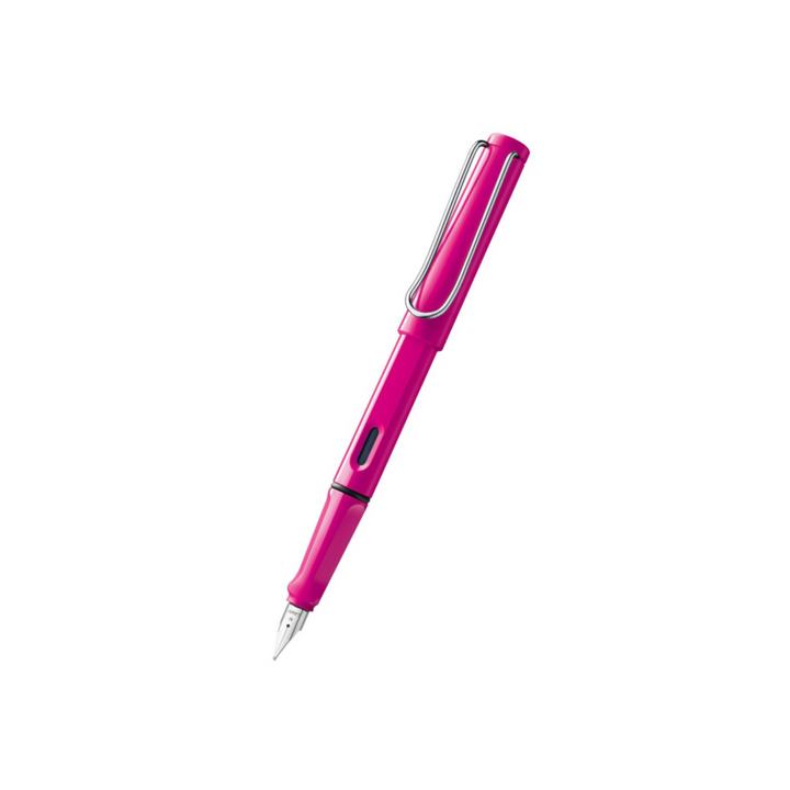 Lamy Safari Fountain Pen Pink — Lamy fountain pen — precision nib writing instrument, at Cityluxe Singapore stationery store