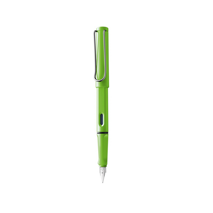 Lamy Safari Fountain Pen Green — flat lay