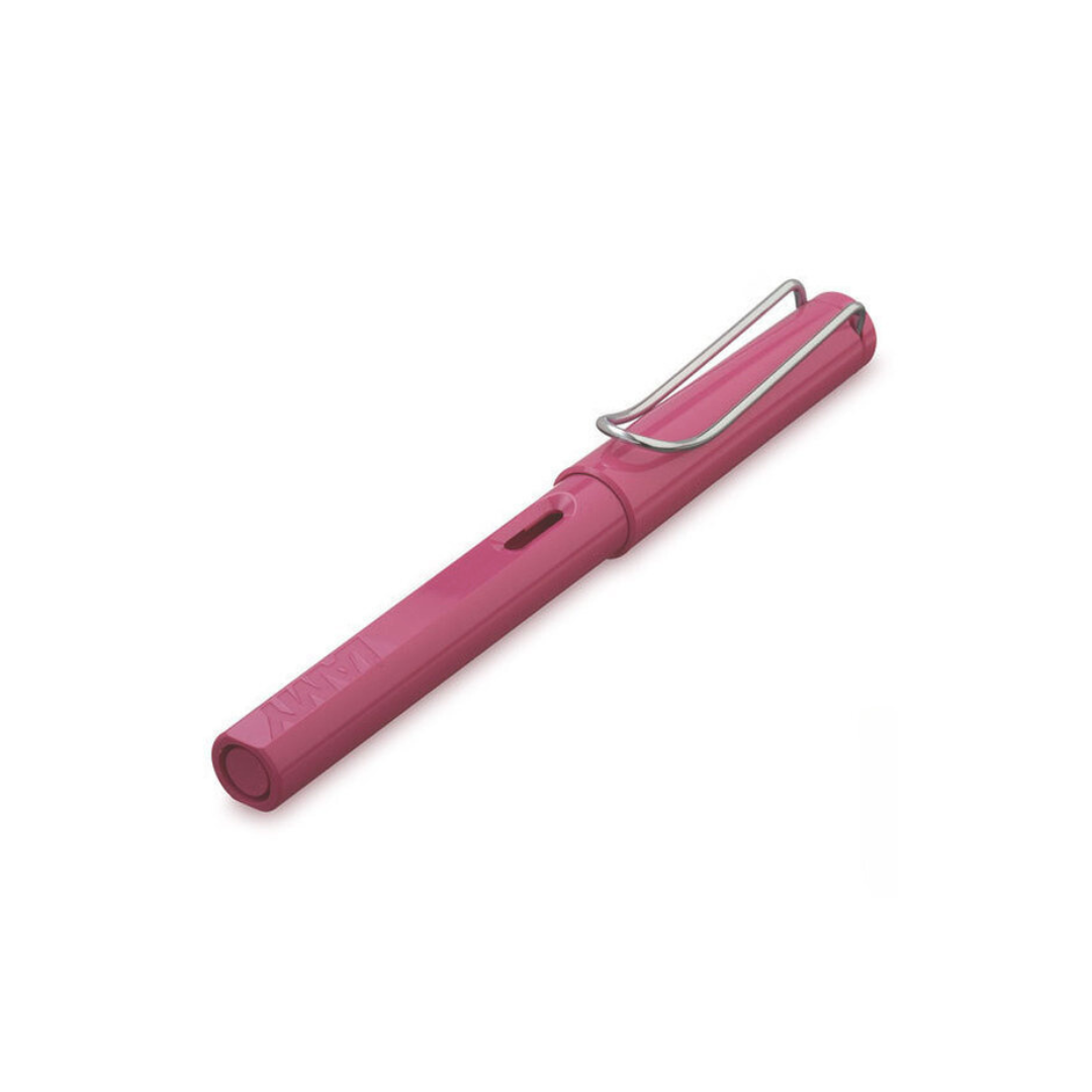 Lamy Safari Fountain Pen Pink — Lamy fountain pen — precision nib writing instrument, at Cityluxe Singapore stationery store