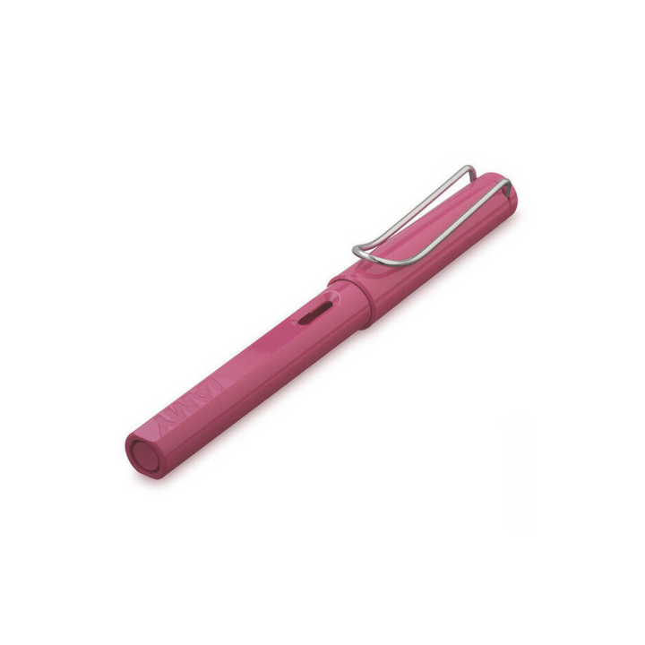 Lamy Safari Fountain Pen Pink — Lamy fountain pen — precision nib writing instrument, at Cityluxe Singapore stationery store