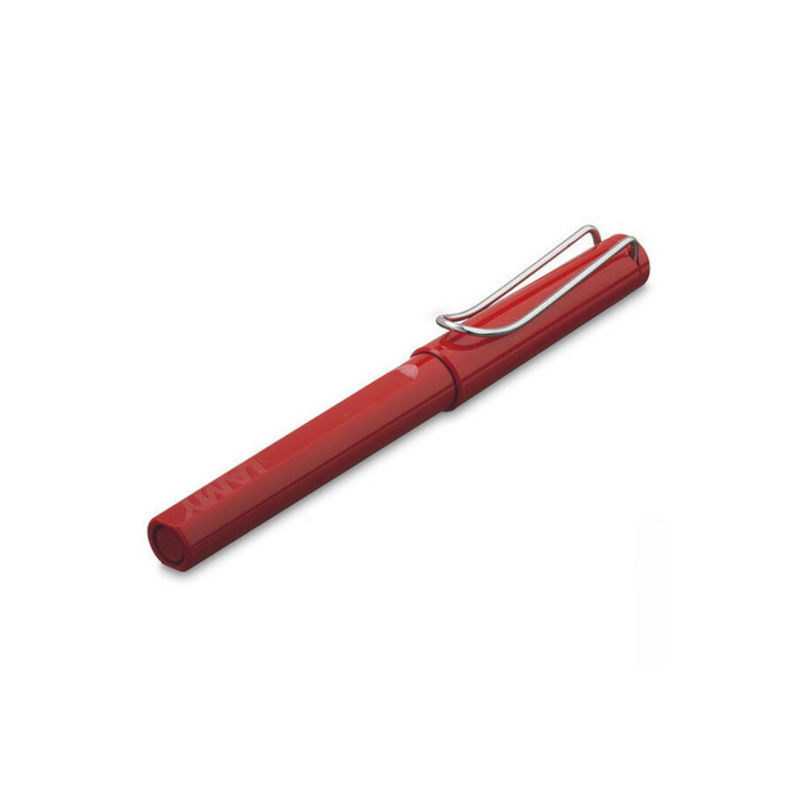 Lamy Safari Rollerball Pen Red — Lamy rollerball pen — fluid gel ink writing instrument, at Cityluxe Singapore