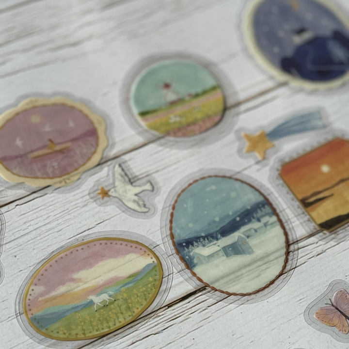 BGM Clear Seal: Maiden Brooch - Landscape — close-up