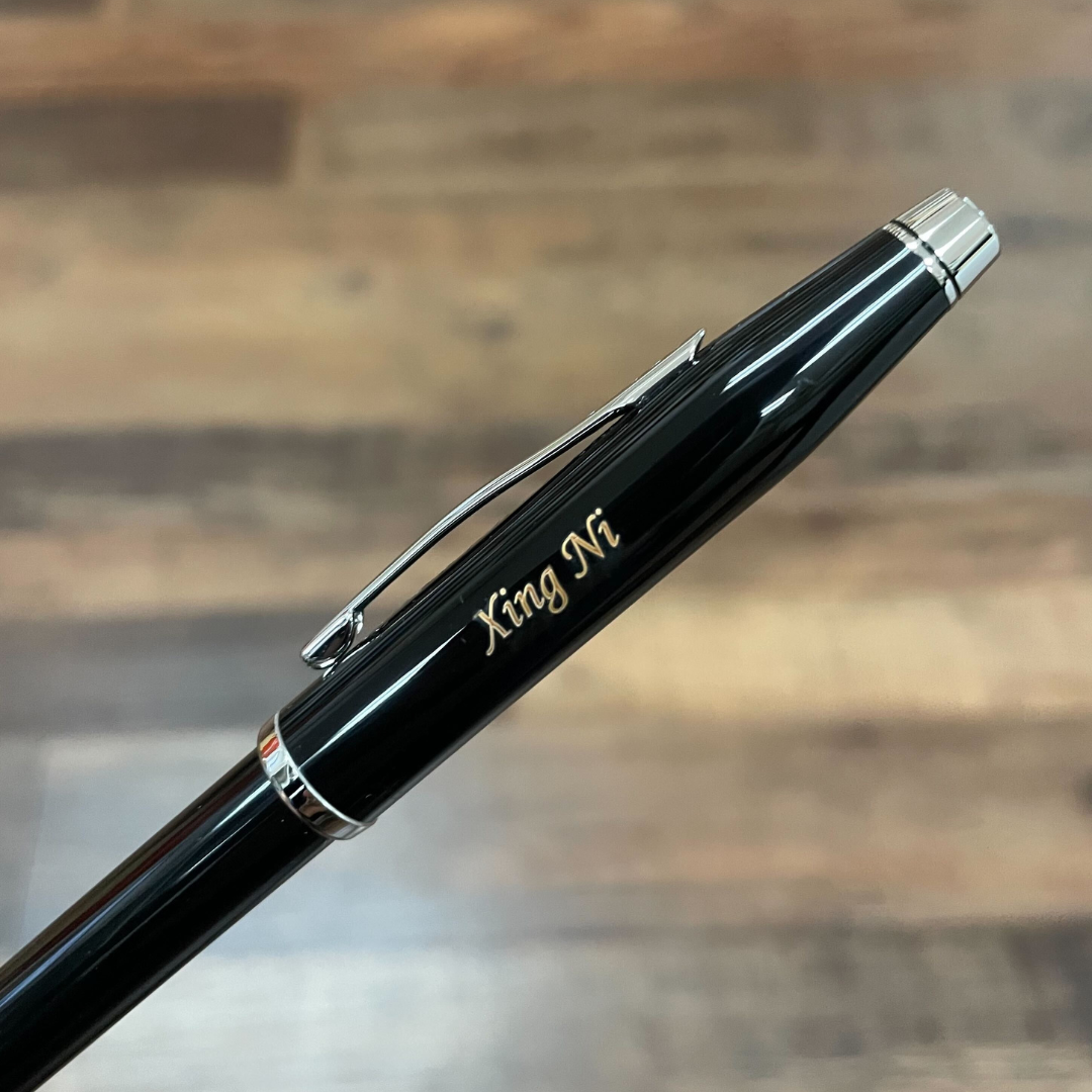 Cross Century II Black Lacquer Rollerball Pen — Cross rollerball pen — fluid gel ink writing instrument, at Cityluxe Singapore