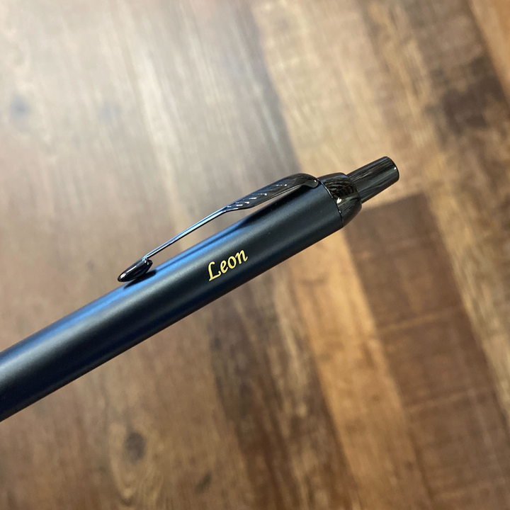 Parker IM PROFESSIONALS Vibrant Ring BT Ballpoint Pen Flame Orange — writing at an angle