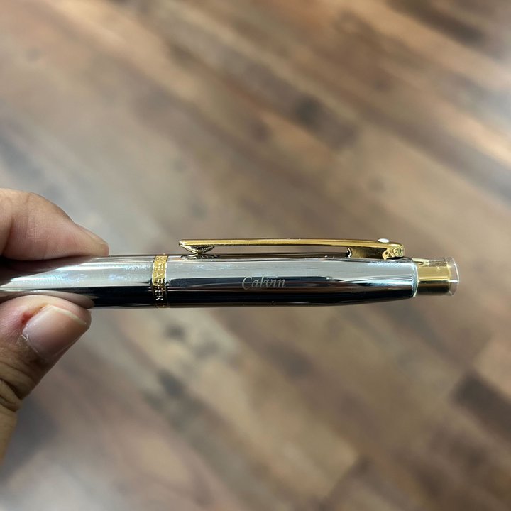 Sheaffer VFM E9422 Polished Chrome with Gold Trims Fountain Pen (WW31) — Sheaffer fountain pen — precision nib writing instrument, at Cityluxe Singapore stationery store