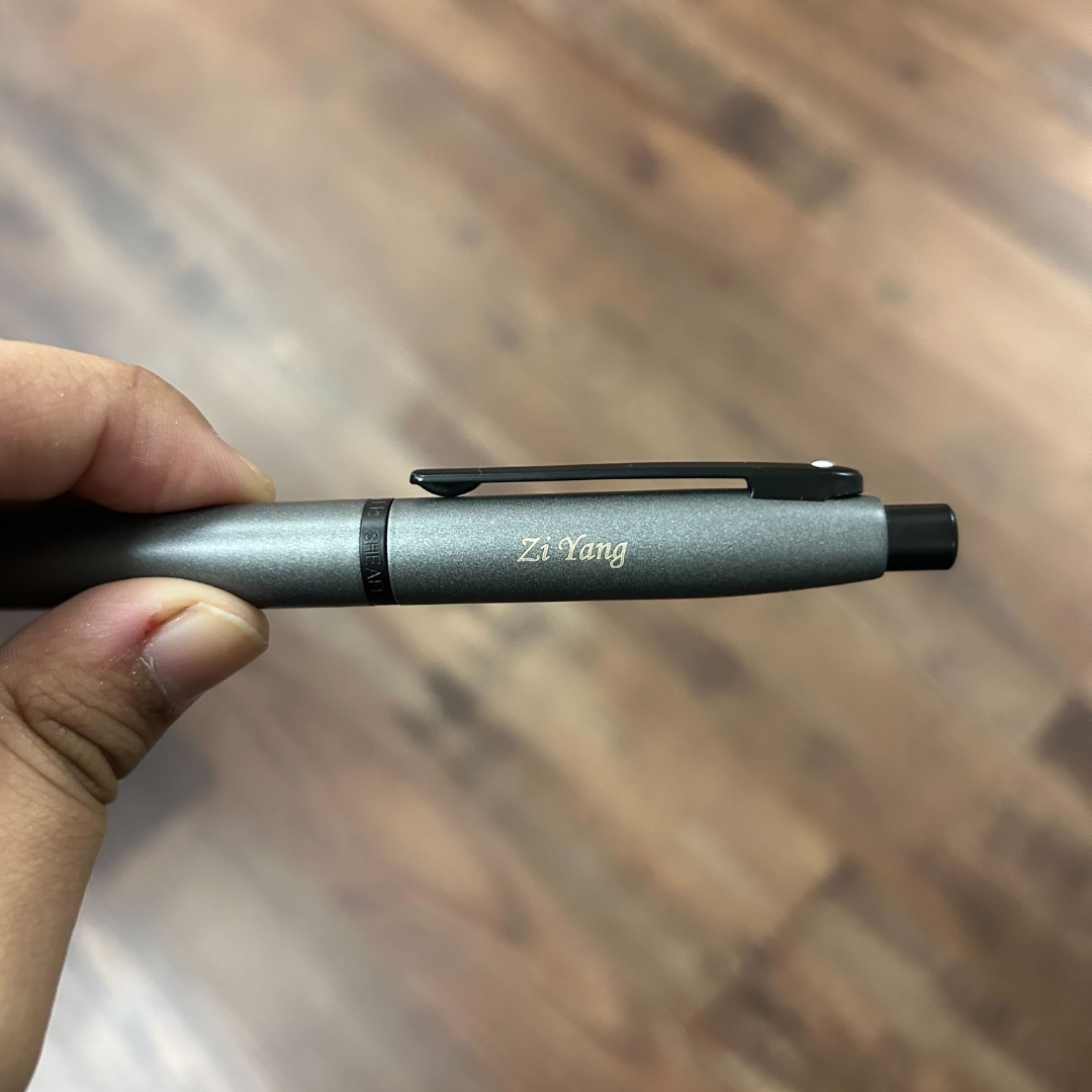 Sheaffer VFM 9424 Matte Gray With Matte Black Trim Fountain Pen (WW31) — Sheaffer fountain pen — precision nib writing instrument, at Cityluxe Singapore stationery store