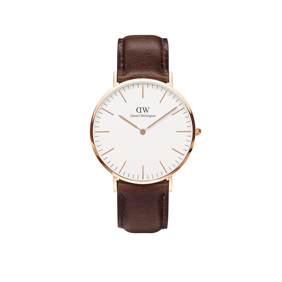 Daniel Wellington Classic Bristol 40mm Men's Gold Watch DW00100009 – Big Daddy Watches (without watch box) — front view