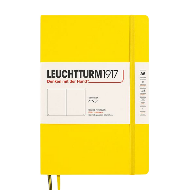 Leuchtturm1917 A5 Medium Softcover Notebook - Plain / Lemon — ruling detail