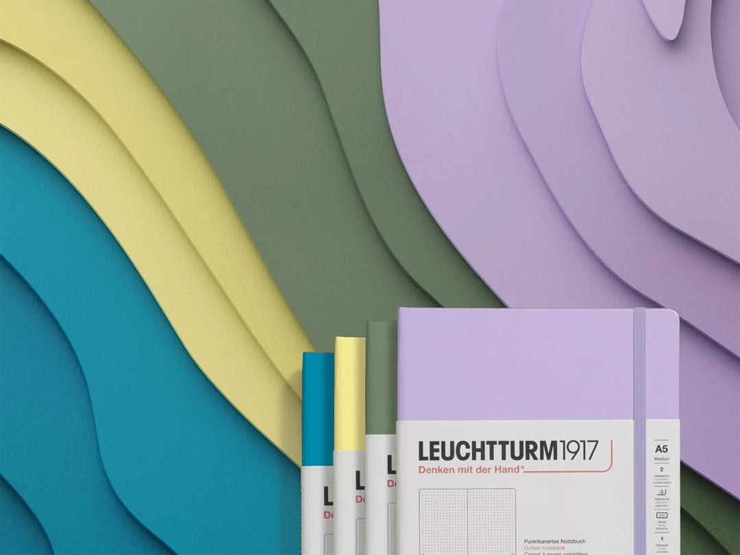 Leuchtturm1917 A6 Pocket Hardcover Notebook - Plain / Lilac — pocket detail