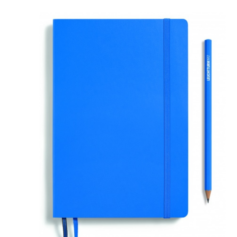 Leuchtturm1917 A5 Medium Hardcover Daily Planner 2025 - Sky — side view