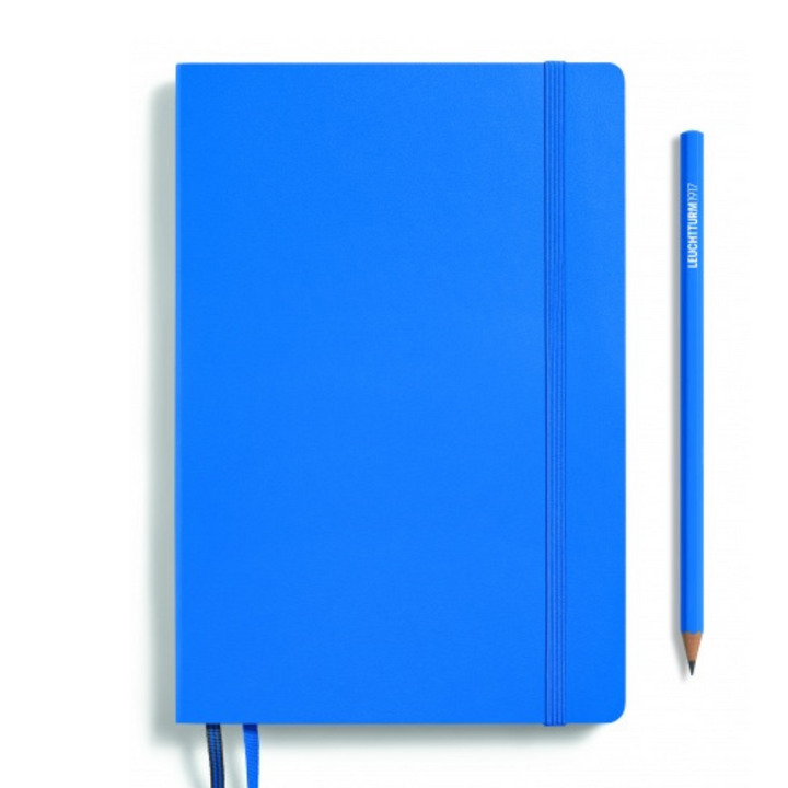Leuchtturm1917 A5 Medium Hardcover Daily Planner 2025 - Sky — side view