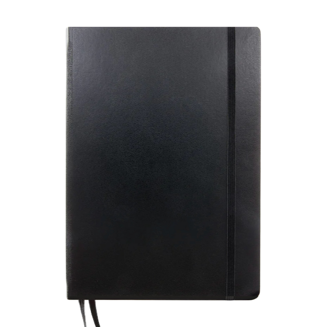 Leuchtturm1917 A5 Medium Hardcover Weekly Planner &amp; Notebook 2025 - Dotted / Black — with packaging