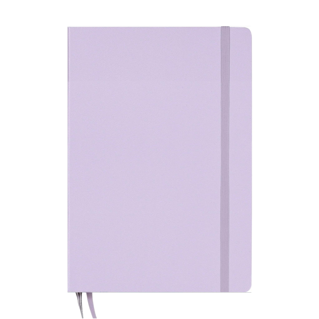 Leuchtturm1917 A5 Medium Hardcover Weekly Planner &amp; Notebook 2025 - Dotted / Lilac — with packaging