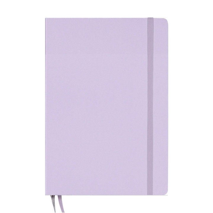 Leuchtturm1917 A5 Medium Hardcover Weekly Planner &amp; Notebook 2025 - Dotted / Lilac — with packaging