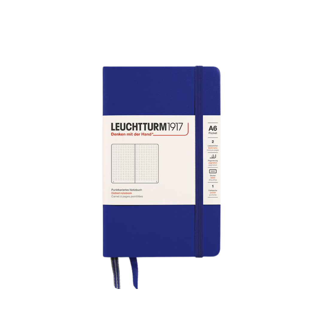 Leuchtturm1917 A6 Pocket Hardcover Notebook - Dotted / Ink — front cover