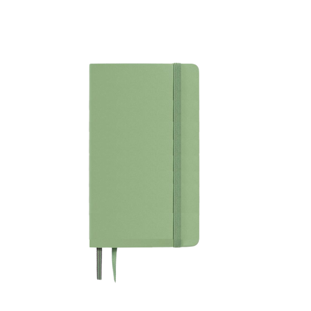 Leuchtturm1917 A6 Pocket Softcover Notebook - Ruled / Sage — open spread