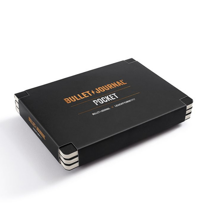 Leuchtturm1917 Bullet Journal Pocket A6 Softcover Notebook - Dotted / Black — front cover