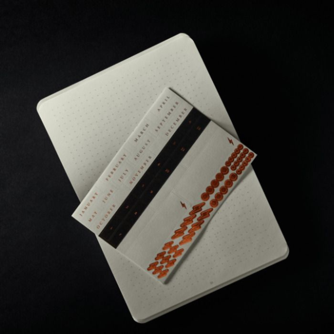 Leuchtturm1917 Bullet Journal Pocket A6 Softcover Notebook - Dotted / Black — ruling detail