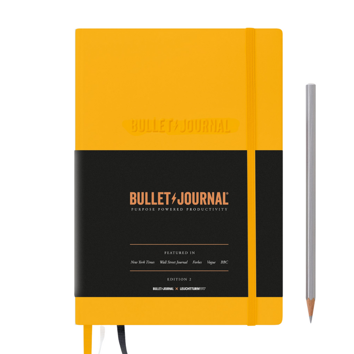 Leuchtturm1917 Bullet Journal Edition 2 A5 Medium Hardcover Notebook - Dotted / Yellow24 — front cover
