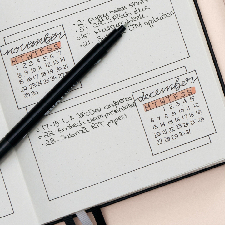 Leuchtturm1917 Bullet Journal Edition 2 A5 Medium Hardcover Notebook - Dotted / Yellow24 — spine view