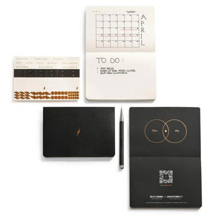 Leuchtturm1917 Bullet Journal Pocket A6 Softcover Notebook - Dotted / Yellow24 — spine view