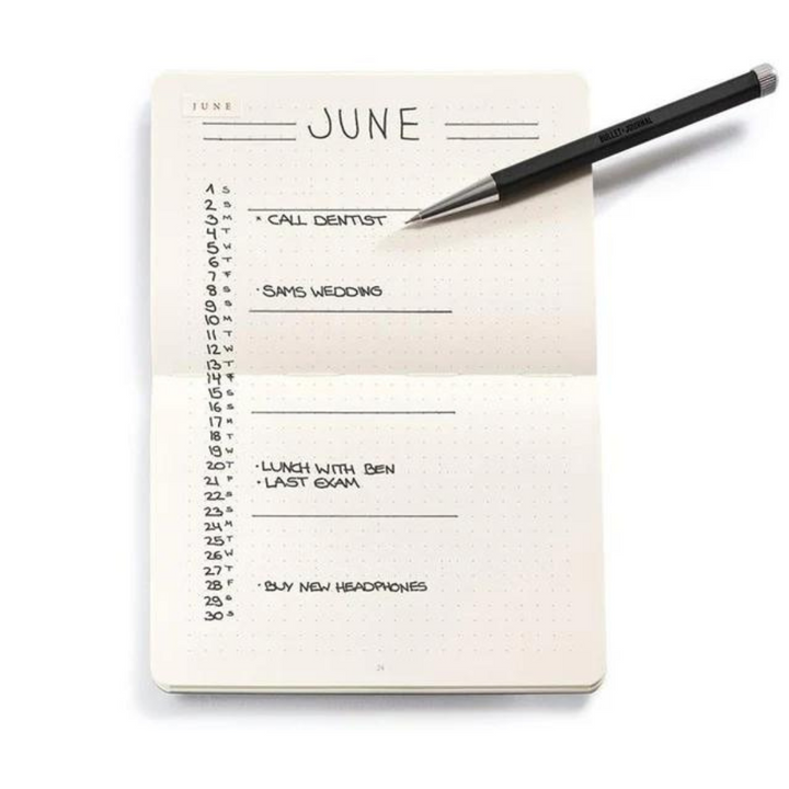 Leuchtturm1917 Bullet Journal Pocket A6 Softcover Notebook - Dotted / Yellow24 — pocket detail