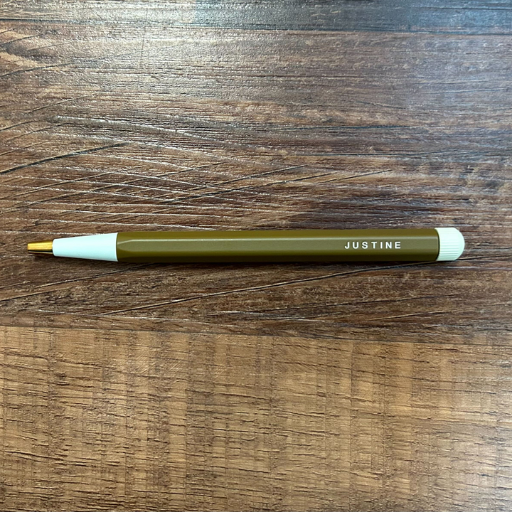Leuchtturm1917 Drehgriffel Nr. 1 Ballpoint Pen - Spice Brown — writing at an angle