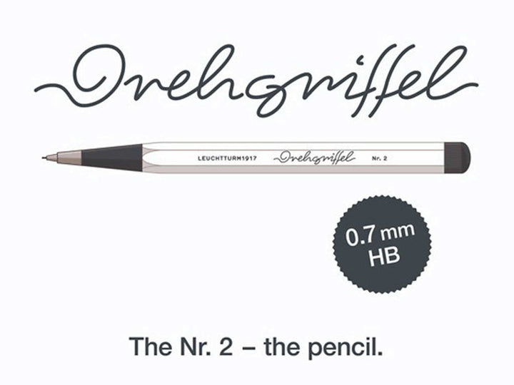 Leuchtturm1917 Drehgriffel NR. 2 Mechanical Pencil - Red — writing at an angle