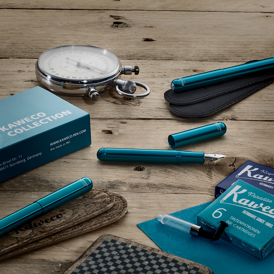 Kaweco Collection Fountain Pen - Liliput Blue — flat lay