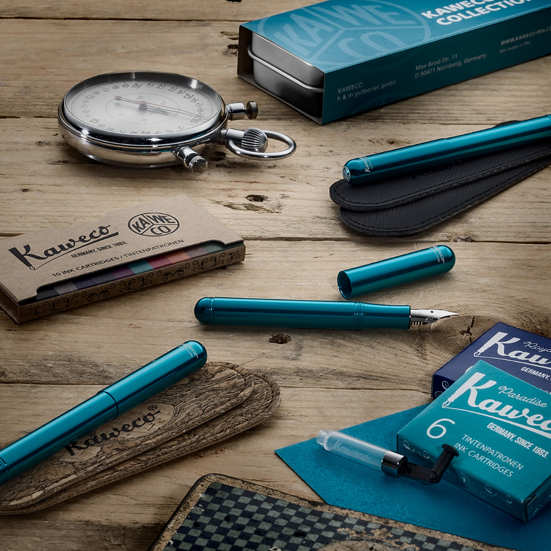 Kaweco Collection Fountain Pen - Liliput Blue — flat lay
