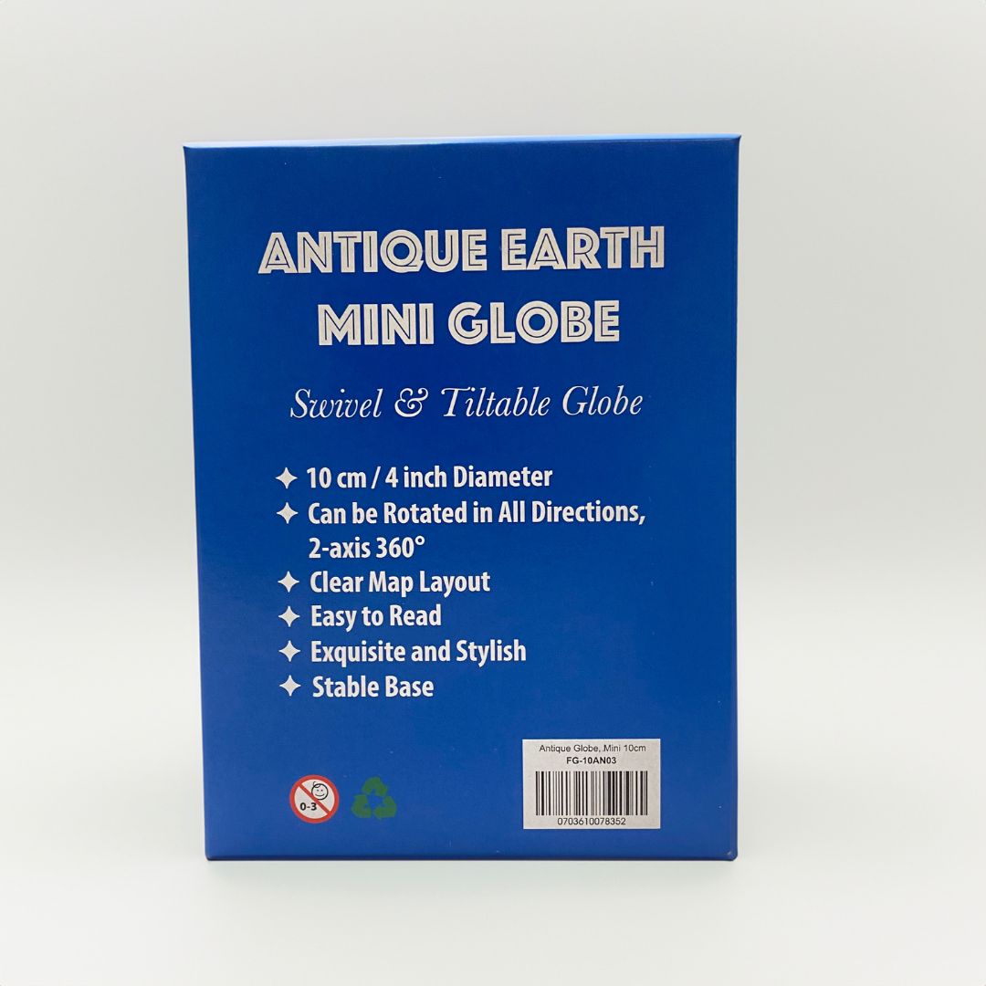 Luxo Antique Vintage Globe, Mini Desktop in 10cm — Luxo other — premium stationery and lifestyle, at Cityluxe Singapore
