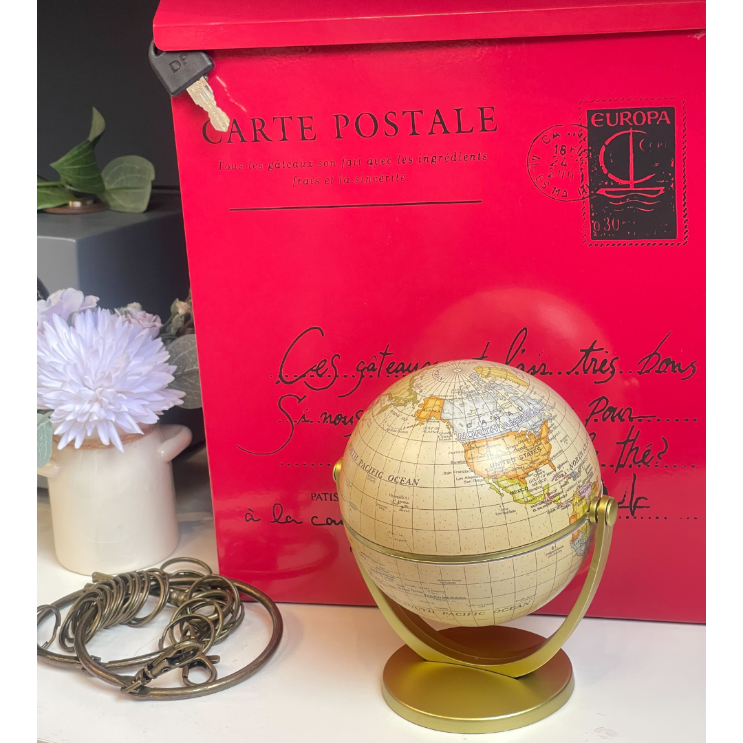 Luxo Antique Vintage Globe, Mini Desktop in 10cm — Luxo other — premium stationery and lifestyle, at Cityluxe Singapore