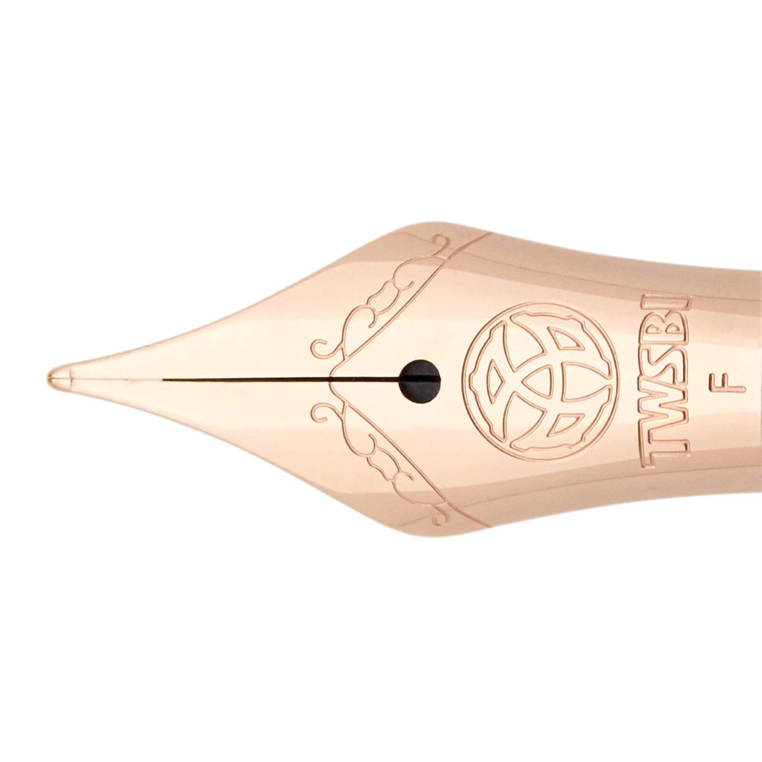 TWSBI ECO Fountain Pen in Creme with Rose Gold — TWSBI fountain pen — precision nib writing instrument, at Cityluxe Singapore stationery store