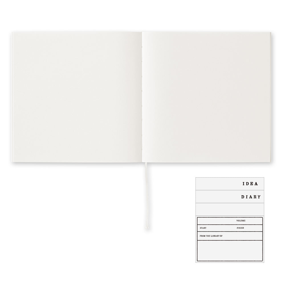 MD Notebook Cotton (A5 Square) - Blank — ruling detail