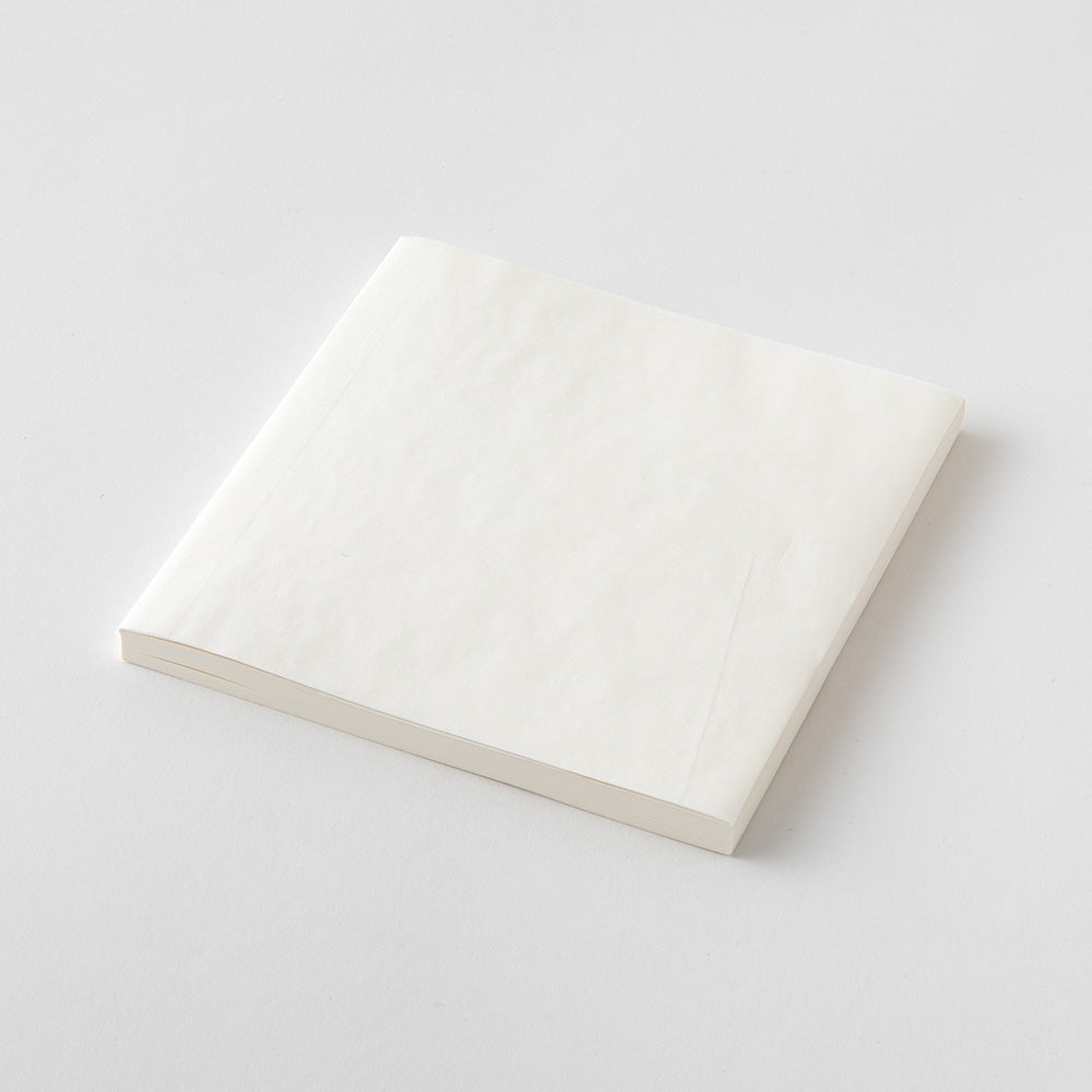 MD Notebook Cotton (A5 Square) - Blank — pocket detail